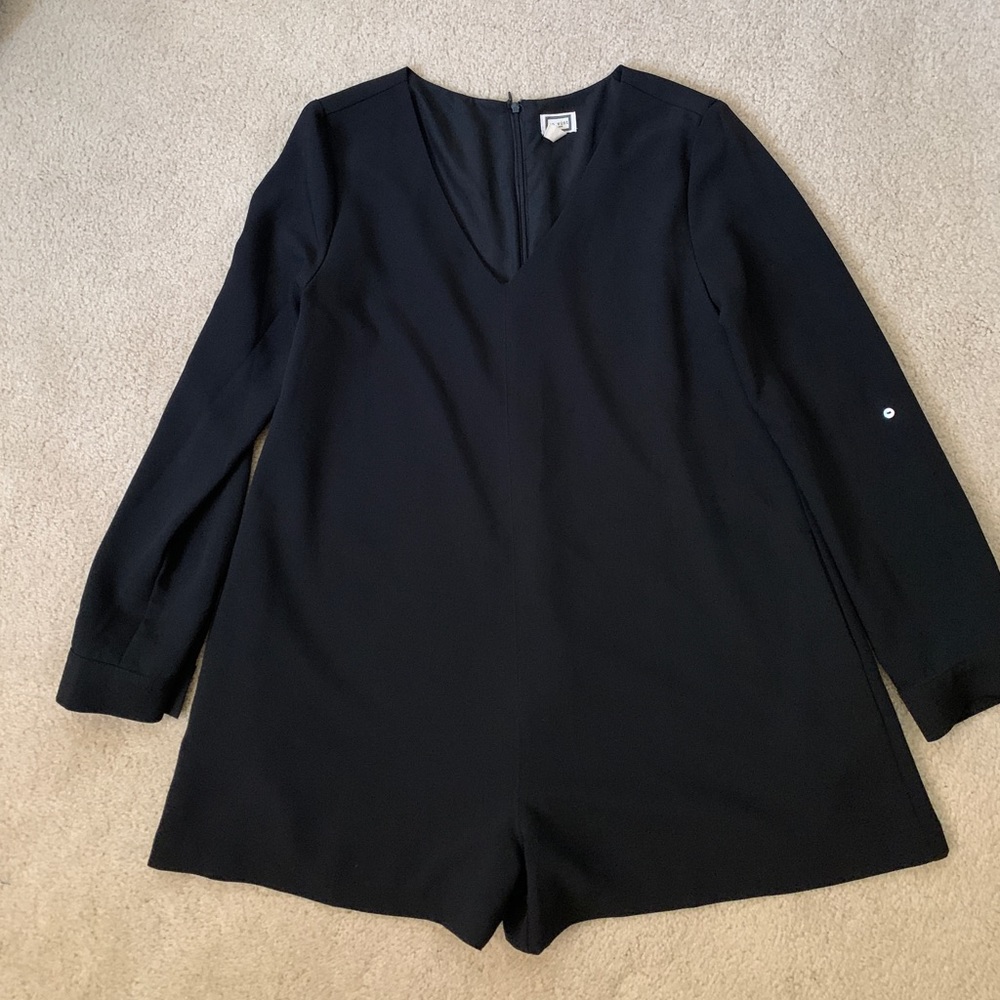 black long sleeve romper